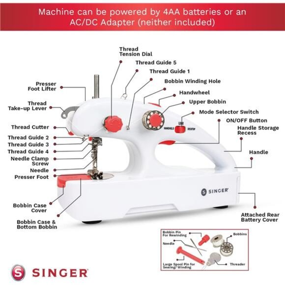 Singer Stitch Quick + (Two Thread) Hand Held Mending Machine - Picture 3 of 7